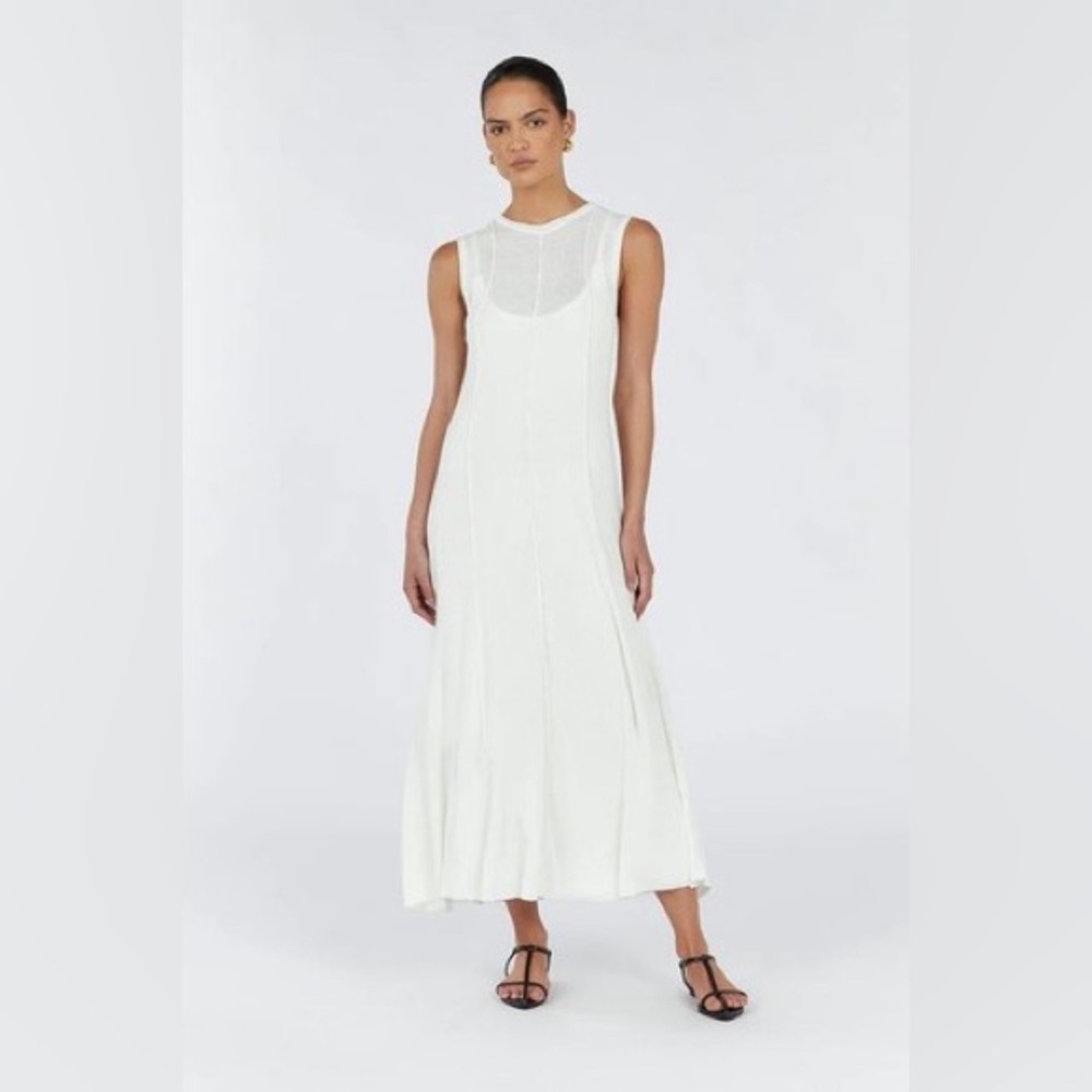 DISSH PARKER OFF WHITE KNIT DRESS